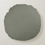 Almofada Redonda Solid Color Neutral Green Undertone 2026 COTY<br><div class="desc">This is a sophisticated,  muted sage green with a gentle grey undertone,  evoking the calm of eucalyptus. It's a versatile cool neutral that brings an earthy,  grounded elegance,  perfect for creating a relaxed,  organic modern or transitional space.</div>