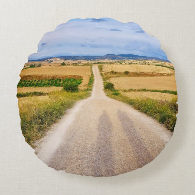 Almofada Redonda Sombras de Pilgrim (Frente)