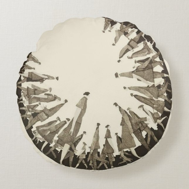 Almofada Redonda Some Zeitgeist — Core Collection (Diptych) (Frente)