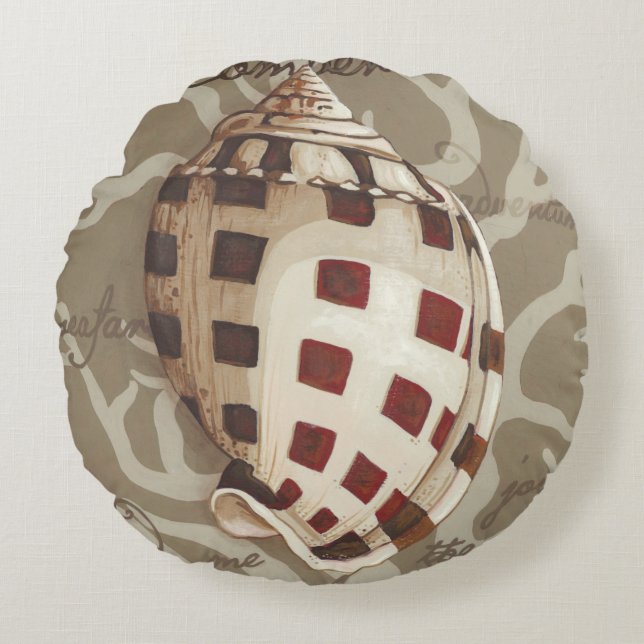 Almofada Redonda Sonnet à beira-mar I (Frente)