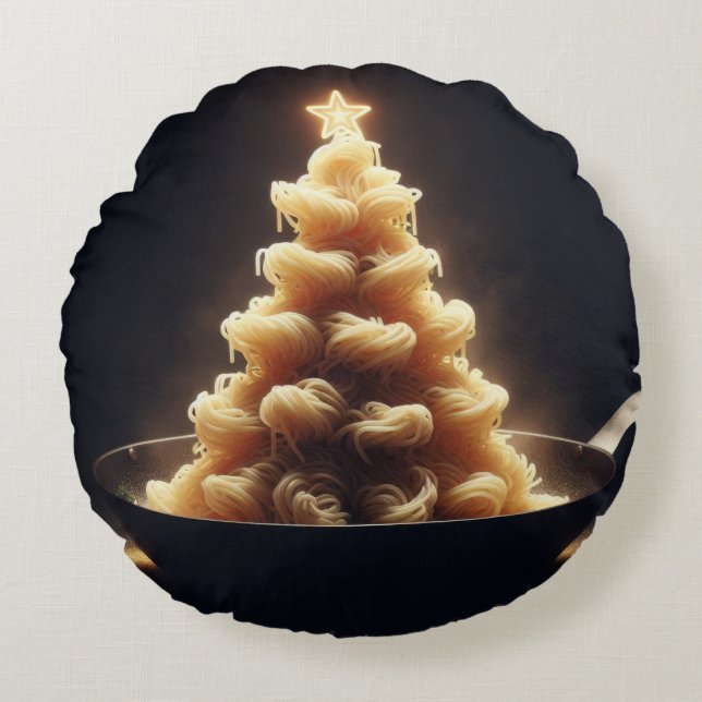 Almofada Redonda Spaghetti Wonderland (Frente)