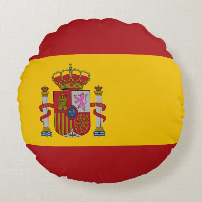 Almofada Redonda Spain Flag (Frente)