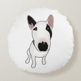 Almofada Redonda Spike, o Bull Terrier Inglês