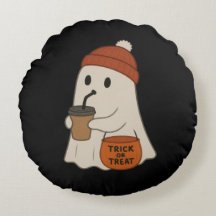 Spooky Cute Adorable Ghost Red Beanie Halloween