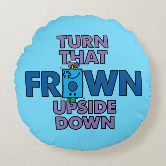 Almofada Redonda Sr. Grumpy | Inverter O Sapo Para Baixo (Frente)