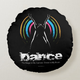 Almofada Redonda Stage Is My Canvas (Dance) Round Pillow
