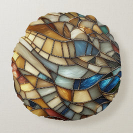 Almofada Redonda Stained Glass Waves