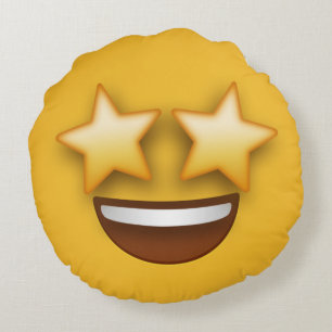 Almofada Redonda Star Eyes Emoji