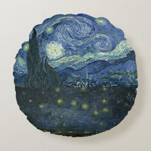 Almofada Redonda Starry night Vincent van Gogh