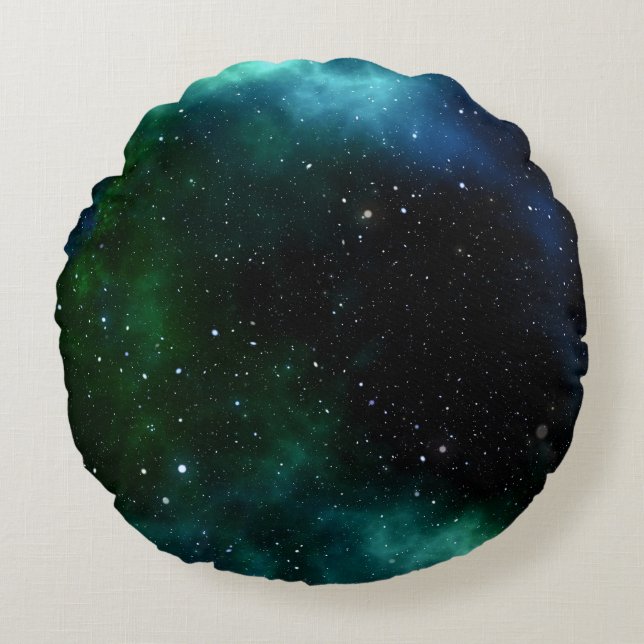 Almofada Redonda Stars Galaxy Gradient (Frente)