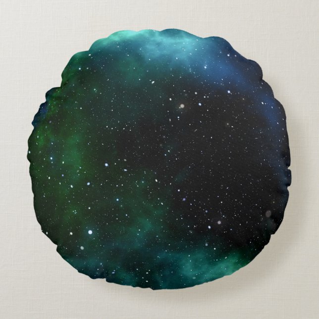 Almofada Redonda Stars Galaxy Gradient (Frente)