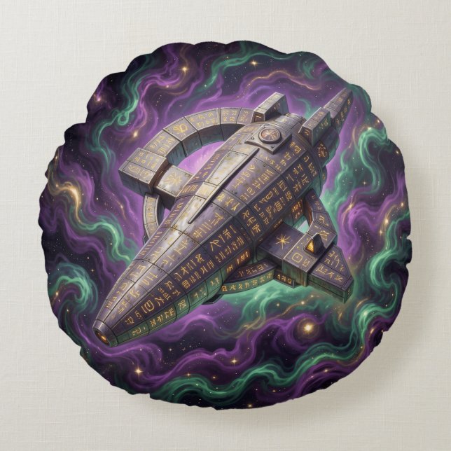 Almofada Redonda Sternenpfad – Reise durch das Universum´12 (Frente)