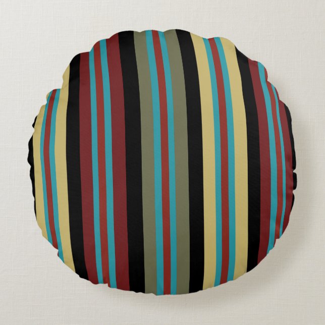 Almofada Redonda Stripes Mexicanas 2 (Frente)