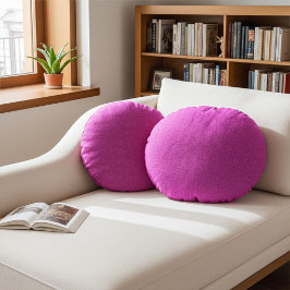 Almofada Redonda Stylish Cute and Elegant Abstract Hot Pink Pattern