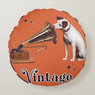 Almofada Redonda Sua Voz do Mestre RCA Victor