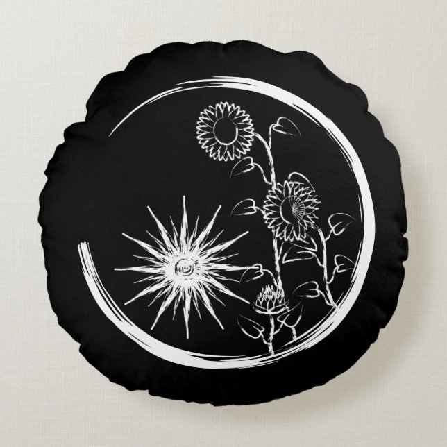 Almofada Redonda Summer Crest (Frente)