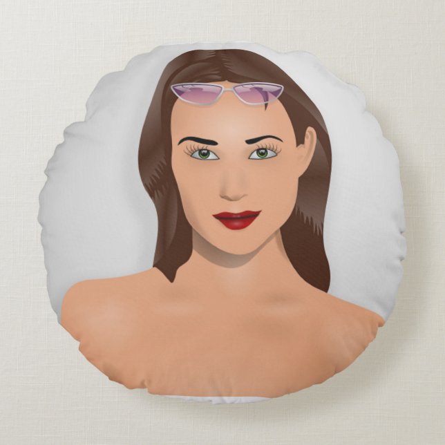 ALMOFADA REDONDA SUMMMER GIRL (Frente)