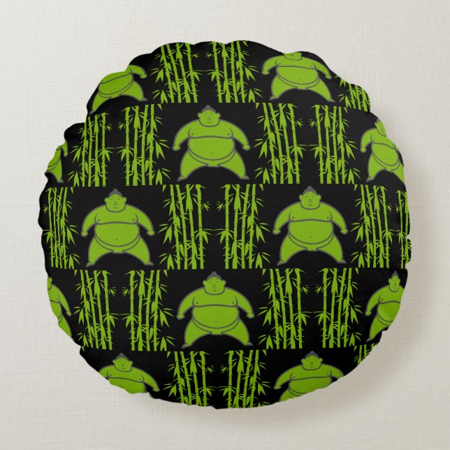 Almofada Redonda Sumo Wrestler (Frente)