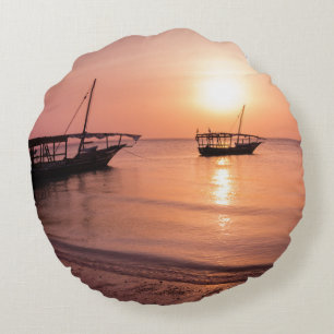 Almofada Redonda Sunset em Zanzibar