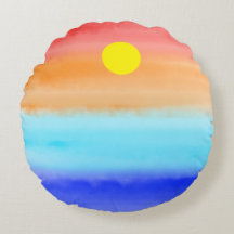 Sunset no oceano Abstrato art Ombre