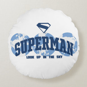 Almofada Redonda Super-Homem no Mundo