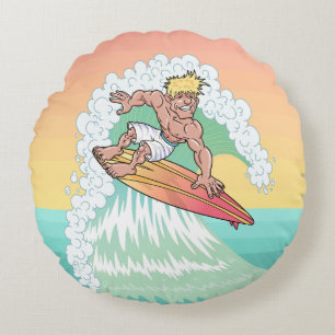 Almofada Redonda Surfista solar legal