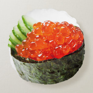 Almofada Redonda Sushi de Ikura (ovas Salmon) Gunkan Maki