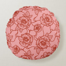 Sussurros de Rosa, Padrão Floral Elegante de Arte 