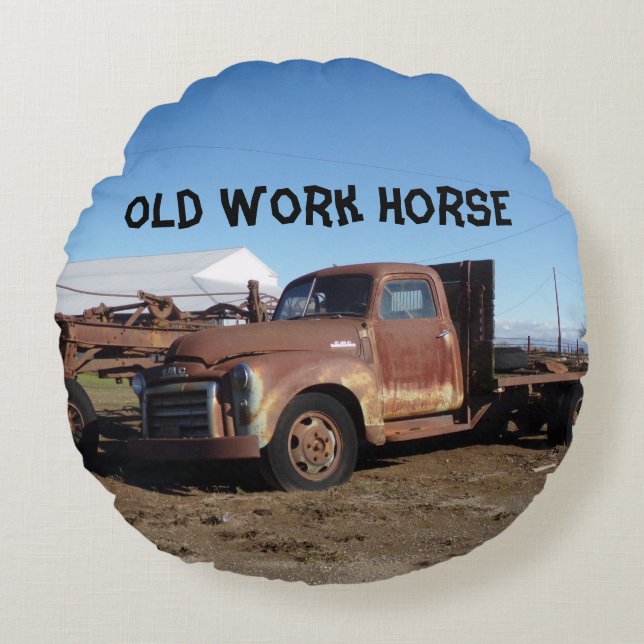 Almofada Redonda Sutter Butters Mountain Range travesseiro de veícu (Frente)