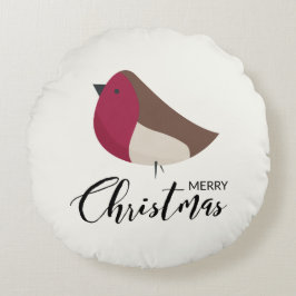 Almofada Redonda Sweet Robin Redbreast e Travesseiro decorativo Arc