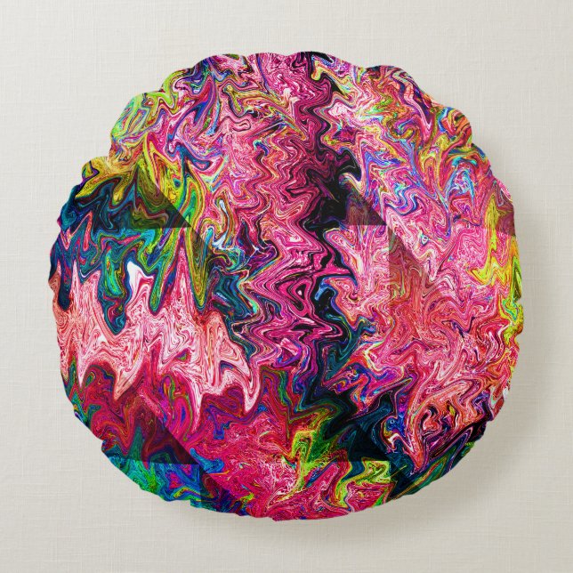 Almofada Redonda Swirlin' Squigglies..... (Frente)