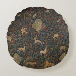 Almofada Redonda Taleurs de milefleurs com animais