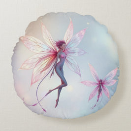 Almofada Redonda „Tanz der Lichtfeen“