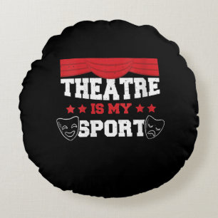 Almofada Redonda Teatro de Atores Bonitos das Mulheres é o meu dom