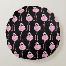 Tender Flamingo Série Design 3 Travesseiro Redondo