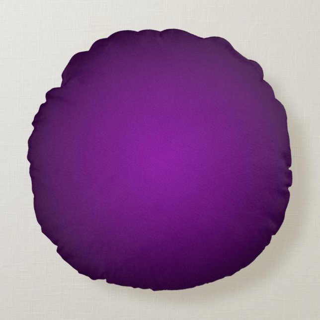 Almofada Redonda Tendy Roxo-Preto-Cinzento (Frente)