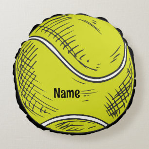 Almofada Redonda Tênis Ball com nome para tênis player