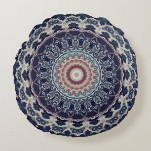 Almofada Redonda Teste padrão decorativo redondo sem emenda k ára