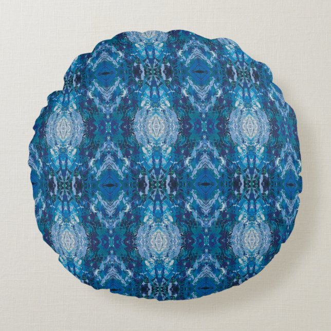 Almofada Redonda Textura #14 de la obra Maritimo (Frente)