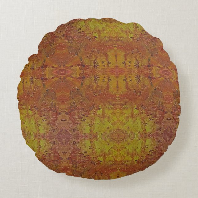 Almofada Redonda Textura #22 de obra Horizonte (Frente)