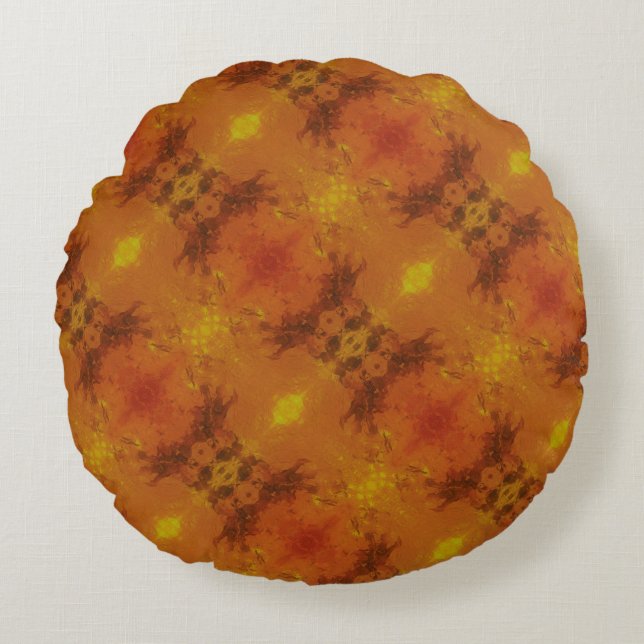 Almofada Redonda Textura #28 de la obra Nuit (Frente)