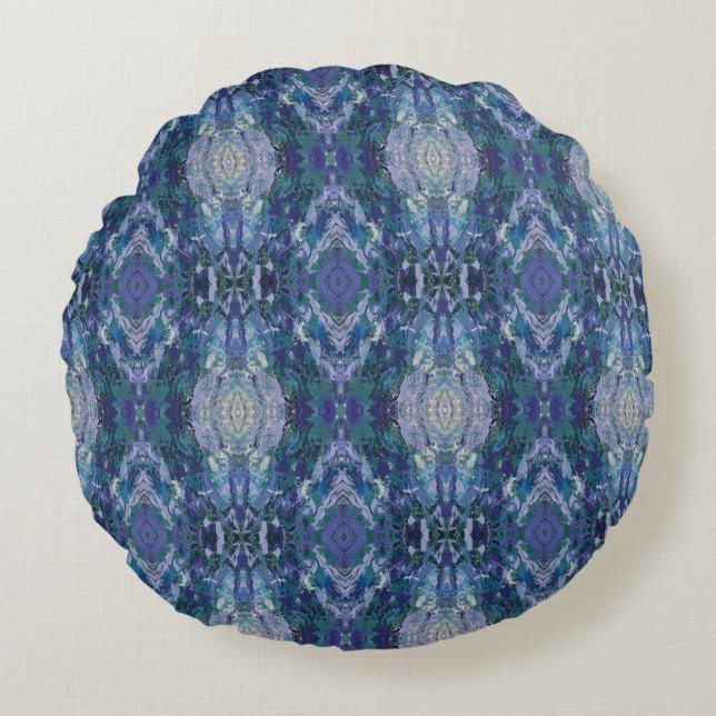 Almofada Redonda Textura #2 de la obra Maritimo (Frente)