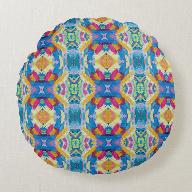 Almofada Redonda Textura #6 de la obra Piña (Frente)