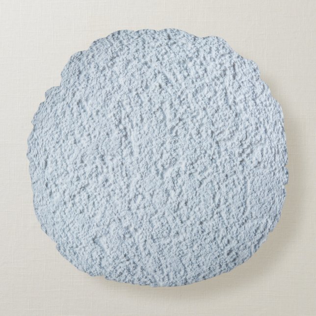 Almofada Redonda Textura branca da estrutura de fundo (Frente)