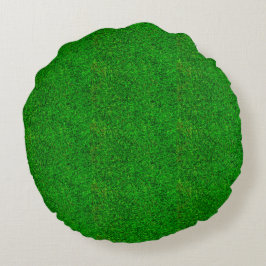 Almofada Redonda textura de grama verde de um campo de futebol