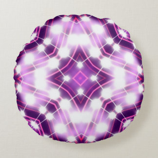 Almofada Redonda Textura em Segundo Plano Dinâmica das Projeturas