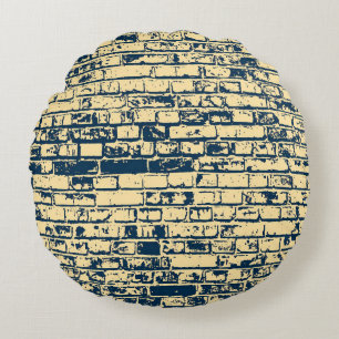 Almofada Redonda Texture of a brick wall. Elegant wallpaper design.