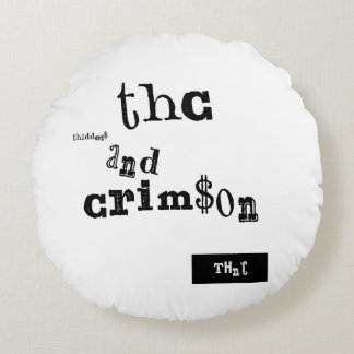 Almofada Redonda thaddeus & crimson
