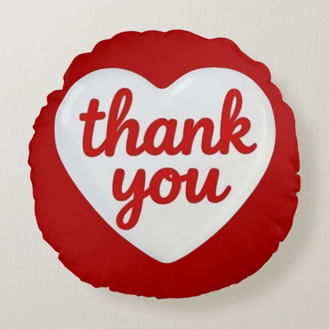 ALMOFADA REDONDA THANK YOU (Frente)