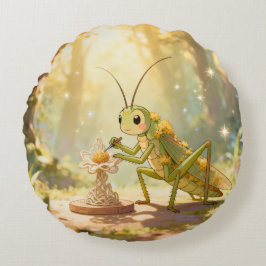 Almofada Redonda The Grasshopper and the Nectar Artwork.1
